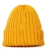 Atlantis Headwear SHORE Sustainable Cable Knit in Mustard yellow front view