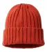 Atlantis Headwear SHORE Sustainable Cable Knit in Rusty front view