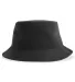 Atlantis Headwear GEO Sustainable Bucket Hat in Black back view