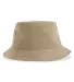 Atlantis Headwear GEO Sustainable Bucket Hat in Khaki back view