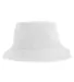 Atlantis Headwear GEO Sustainable Bucket Hat in White back view