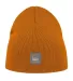 Atlantis Headwear RECB Sustainable Beanie in Mustard yellow front view