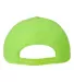 Atlantis Headwear REFE Sustainable Recy Feel Cap in Green fluorescent back view