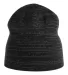 Atlantis Headwear SHINE Sustainable Reflective Bea in Black front view