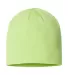 Atlantis Headwear HOLLY Sustainable Beanie in Acid green back view