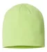 Atlantis Headwear HOLLY Sustainable Beanie in Acid green front view