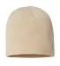 Atlantis Headwear HOLLY Sustainable Beanie in Light beige front view