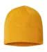 Atlantis Headwear HOLLY Sustainable Beanie in Mustard yellow back view