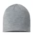 Atlantis Headwear HOLLY Sustainable Beanie in Light grey mélange front view