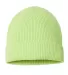 Atlantis Headwear ANDY Sustainable Fine Rib Knit in Acid green back view