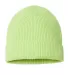 Atlantis Headwear ANDY Sustainable Fine Rib Knit in Acid green front view