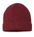 Atlantis Headwear ANDY Sustainable Fine Rib Knit in Burgundy front view