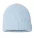 Atlantis Headwear ANDY Sustainable Fine Rib Knit in Light blue front view