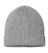 Atlantis Headwear ANDY Sustainable Fine Rib Knit in Light grey mélange back view