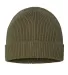 Atlantis Headwear ANDY Sustainable Fine Rib Knit in Olive front view