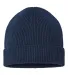 Atlantis Headwear ANDY Sustainable Fine Rib Knit in Navy back view