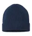 Atlantis Headwear ANDY Sustainable Fine Rib Knit in Navy front view