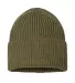 Atlantis Headwear OAK Sustainable Chunky Rib Knit in Olive front view