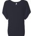 BELLA 8821 Womens Flowy Dolman Top in Midnight front view