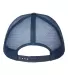 Atlantis Headwear ZION Sustainable Five-Panel Truc in Navy/ navy back view