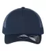 Atlantis Headwear ZION Sustainable Five-Panel Truc in Navy/ navy front view