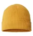 Atlantis Headwear NELSON Sustainable Knit in Mustard yellow front view