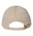 Atlantis Headwear FRASER Sustainable Dad Hat in Khaki back view