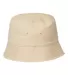 Atlantis Headwear POWELL Sustainable Bucket Hat in Khaki back view