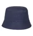 Atlantis Headwear POWELL Sustainable Bucket Hat in Navy back view
