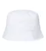 Atlantis Headwear POWELL Sustainable Bucket Hat in White back view