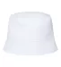 Atlantis Headwear POWELL Sustainable Bucket Hat in White front view