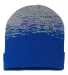 Cap America RKS12 USA-Made Static Cuffed Beanie in True royal/ heather front view
