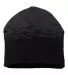 Cap America RKS9 USA-Made Static Beanie in Black/ dark heather grey front view