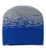 Cap America RKS9 USA-Made Static Beanie in True royal/ heather front view