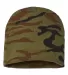 Cap America RKC9 USA-Made Camo Beanie in Woodland camo front view