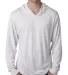 Next Level 6021 Unisex Tri-blend Hoody Heather White front view