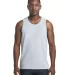 Next Level 3633 Men's Jersey Tank HTHR GRAY/ CANCN front view