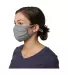 Hanes BMSKA5 X-Temp™ 2-Ply Adjustable Face Mask in Concrete grey side view