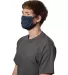 Hanes MKPKCR 2-Ply Cotton Pocket Face Mask in Navy side view