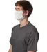 Hanes MKPKPR 2-Ply Polyester Pocket Face Mask in White