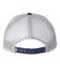 Imperial 1287 North Country Trucker Cap in White/ navy/ grey back view