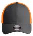 Imperial X210SM The Original Sport Mesh Cap in Dark grey/ neon orange front view
