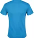 11730 Delta Apparel Adult Short Sleeve 5.2 oz. Tee in Turquoise bu4 back view