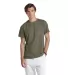 11730 Delta Apparel Adult Short Sleeve 5.2 oz. Tee in Moss front view