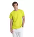11730 Delta Apparel Adult Short Sleeve 5.2 oz. Tee in Safety green front view