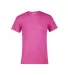 11730 Delta Apparel Adult Short Sleeve 5.2 oz. Tee in Heliconia heather hhc front view