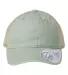 Infinity Hers TESS Women's Washed Mesh Back Cap in Sage/ polka dots front view