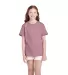 11736 Delta Apparel Youth Pro Weight Short Sleeve  in Petal front view