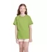 11736 Delta Apparel Youth Pro Weight Short Sleeve  in Kiwi front view