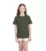 11736 Delta Apparel Youth Pro Weight Short Sleeve  in Moss front view